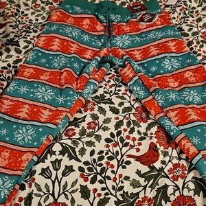 Kohl's Festive Red and Green Sweatpants